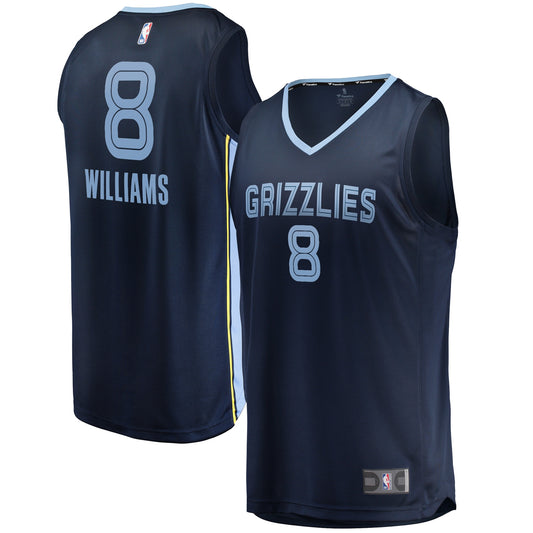 Ziaire Williams Memphis Grizzlies Fanatics Branded 2021/22 Fast Break Replica Jersey &#8211; Icon Edition &#8211; Navy