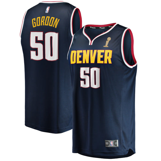 Aaron Gordon Denver Nuggets Fanatics Branded Navy 2023 NBA Finals Champions Fast Break Player Jersey &#8211; Icon Edition