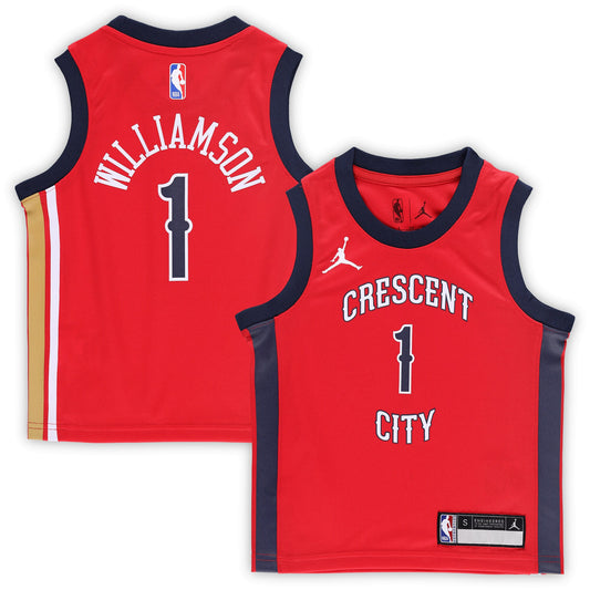 Zion Williamson New Orleans Pelicans Jordans Brand Preschool 2022/23 Replica Jersey &#8211; Statement Edition &#8211; Red