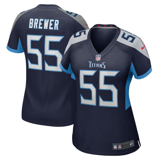 Aaron Brewer Tennessee Titans Nike Women&#8217;s Game Player Jersey &#8211; Navy