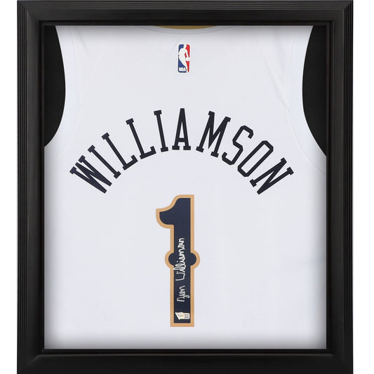 Zion Williamson New Orleans Pelicans Autographed Nike Navy Swingman Jersey Shadowbox