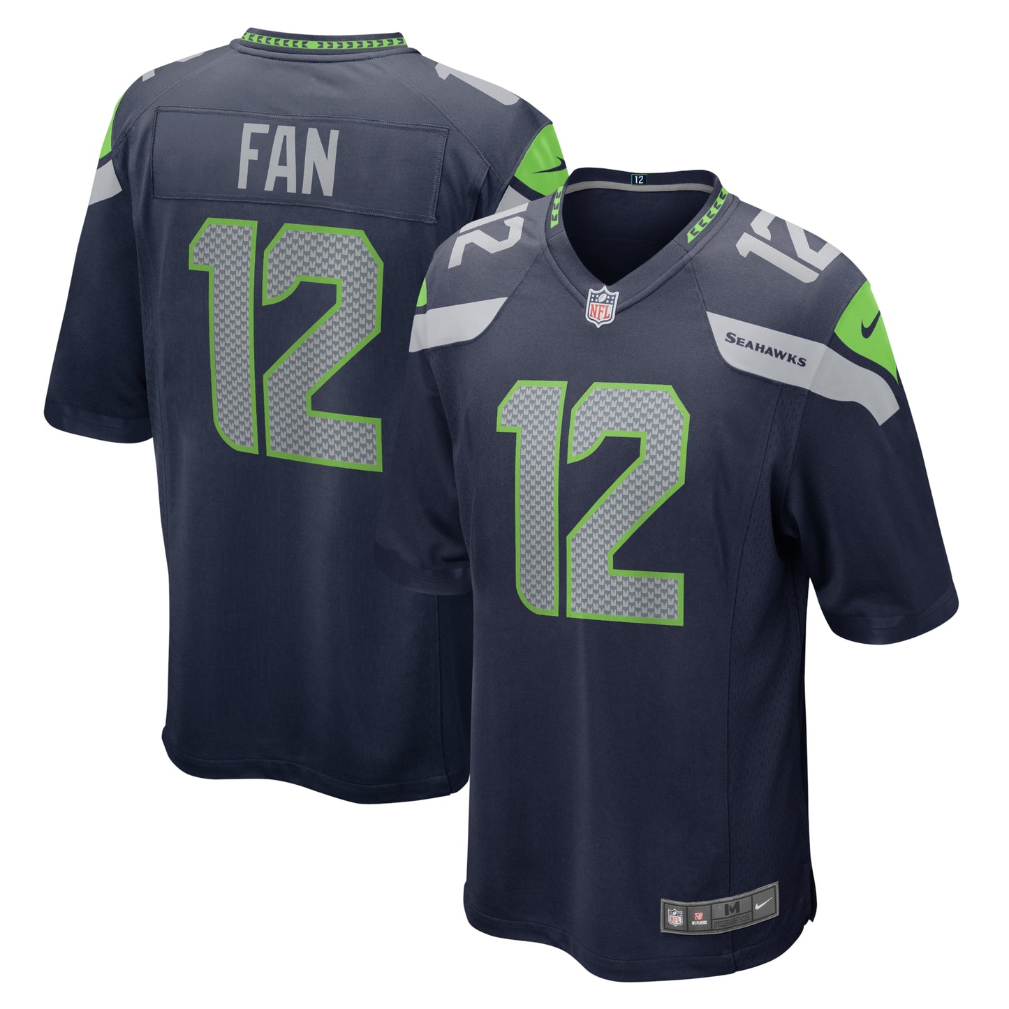 12s Seattle Seahawks Nike Game Team Jersey &#8211; College Navy