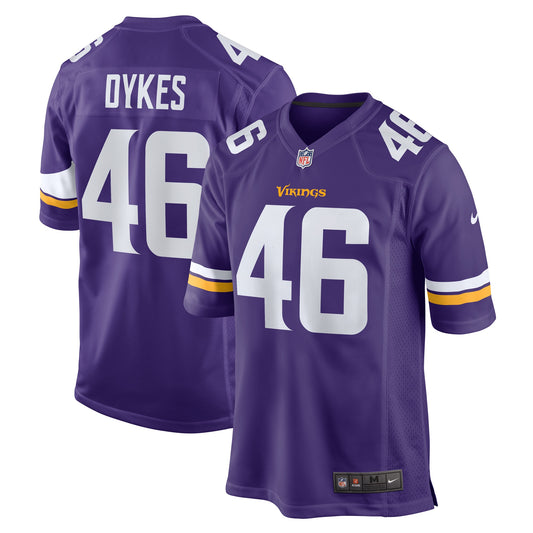 Aaron Dykes Minnesota Vikings Nike Team Game Jersey &#8211; Purple